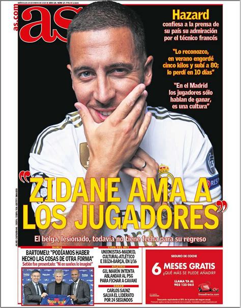 La Portada Del Diario As 15 01 2020