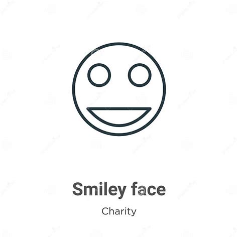 Smiley Face Outline Vector Icon Thin Line Black Smiley Face Icon Flat