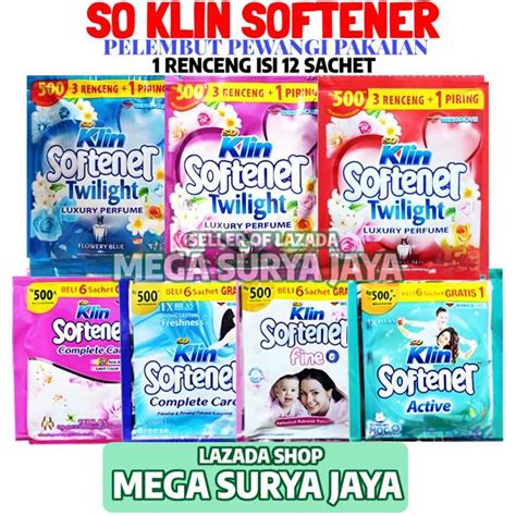 So Klin Softener Pelembut Pewangi Pakaian 1 Renceng Isi 12 Sachet TIDAK