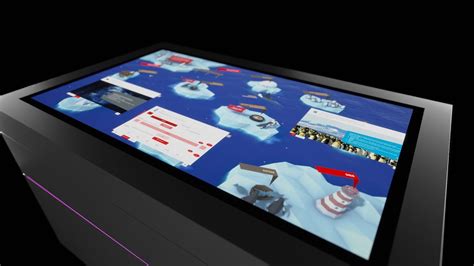 Spielerische Projekt Pr Sentation Auf Multitouch Tisch D Umgebung