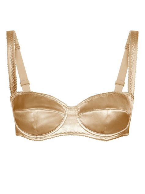 Dolce And Gabbana Balconette Satin Finish Bra Farfetch