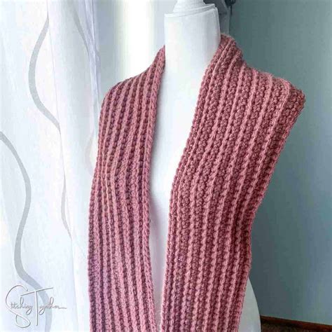 Easy Stonehaven Chunky Crochet Scarf Pattern Free