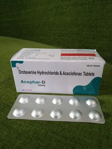 Aceclofenac Mg Drotaverine Mg Tab Alu Alu Prescription