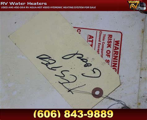 RV Appliances USED AHE DE RV AQUA HOT D HYDRONIC HEATING SYSTEM FOR SALE RV Water
