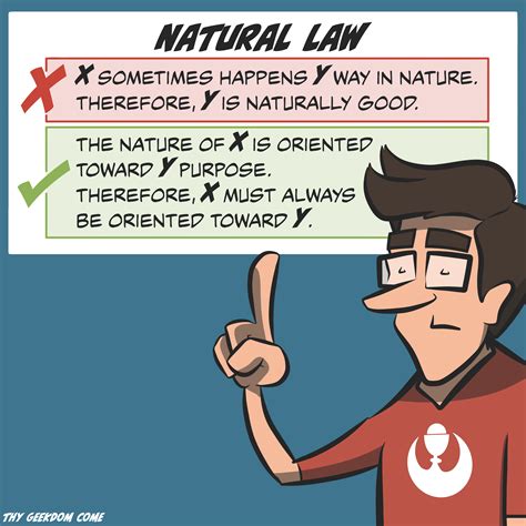 Natural Law Thy Geekdom Come