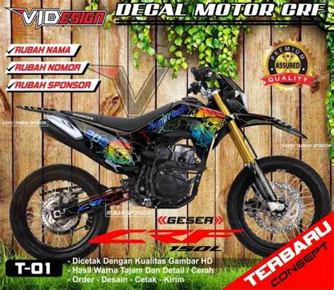 Jual Stiker Motor Cross Honda Crf 150l Decal Crf 150l Full Body Terbaru