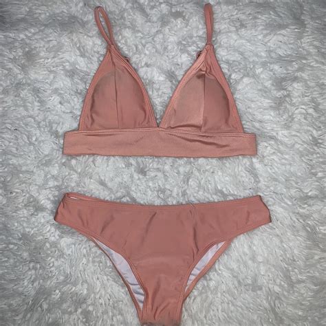 Blush Pink Bikini Size Small In Great Condition Depop