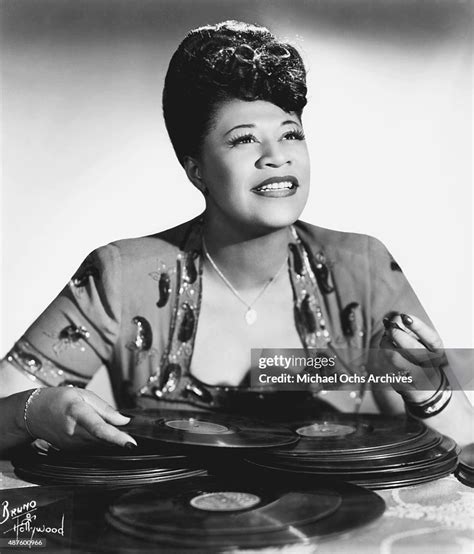 Jazz singer Ella Fitzgerald poses for a portrait circa 1945 in New ...