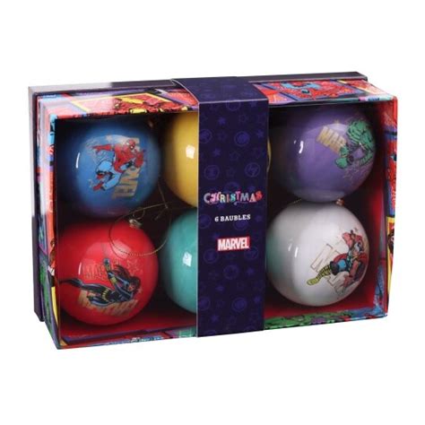 Marvel Baubles 6 Pack Tesco Groceries