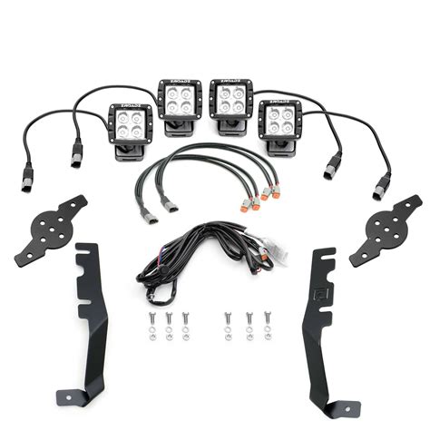 2019 2024 Ram 1500 Hood Hinge Led Kit With 4 3 Inch Led Pod Lights