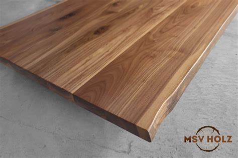 Nussbaum Tischplatte 4cm nach Maß MSV Holz