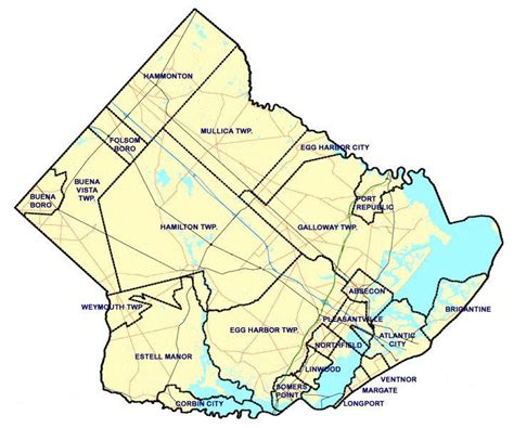 Burlington County Municipalities Map - NJ Italian Heritage Commission