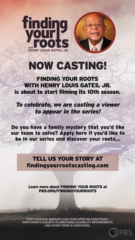 Finding Your Roots | Casting Call