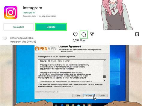 how add gif to instagram comment computer