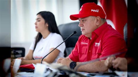 Cabello Los Partidos De La Derecha No Son Capaces De Hacer Una