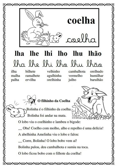 Palavras Com Lha Lhe Lhi Lho Lhu - 9