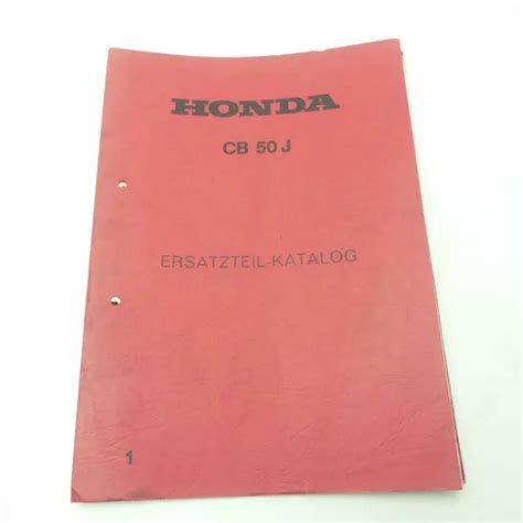 Original Honda Cb J Ersatzteilkatalog Ersatzteilliste Teilekatalog