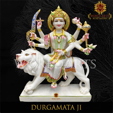 Easy To Clean White Marble Durga Statue At Best Price In Alwar Nitin