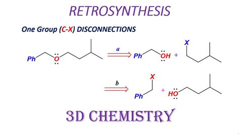 Retrosynthesis One Group C X Disconnections Organic Chemistry 3D