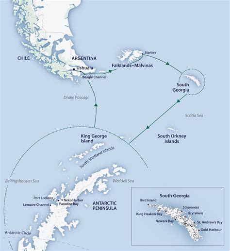 Detailed Map Of Antarctica Peninsula