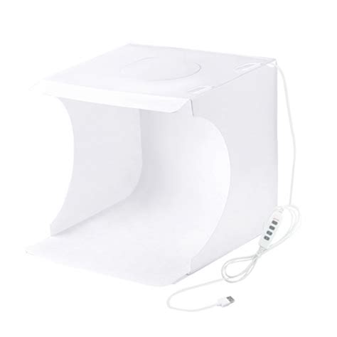 Solacol Photo Box For Product Photography Folding Portable Ring Light