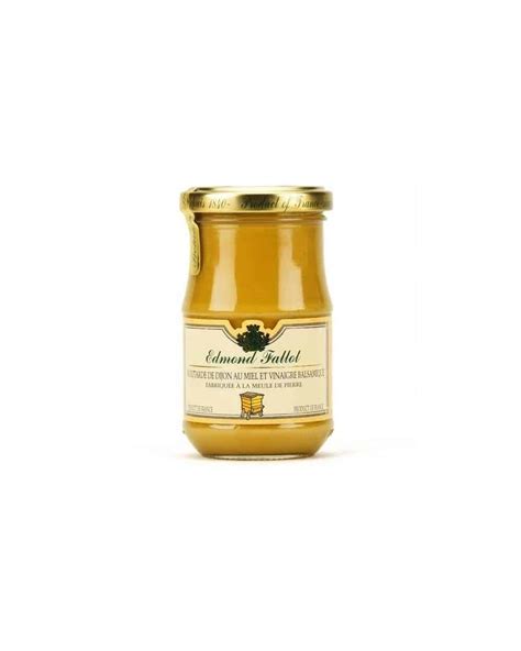 Moutarde De Dijon Au Miel Et Vinaigre Balsamique Edmond Fallot 210g