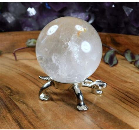 Quartz Crystal Ball Scrying Crystal Clear Quartz Sphere Reiki Etsy