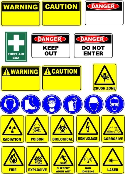 Safety Signs clip art Free vector in Open office drawing svg ( .svg ...