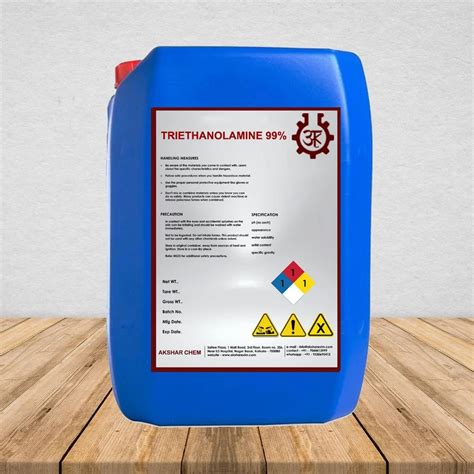 Triethanolamine 99 % at best price in Noida by Akshar Exim Company ...