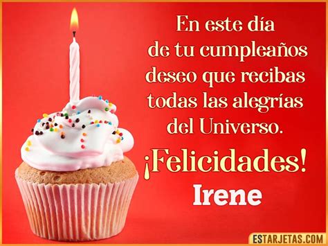 Feliz Cumplea Os Irene Im Genes Tarjetas Y Mensajes