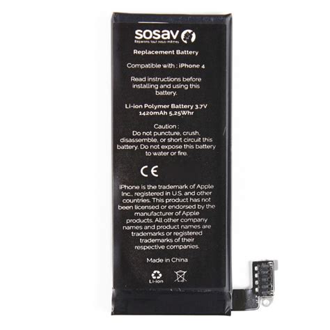 Sosav Batterie Compatible Iphone