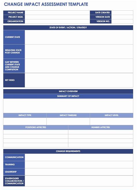 Change Impact Analysis Template | Stcharleschill Template