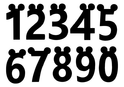 Best Disney Numbers Font Printables Printablee Hot Sex Picture