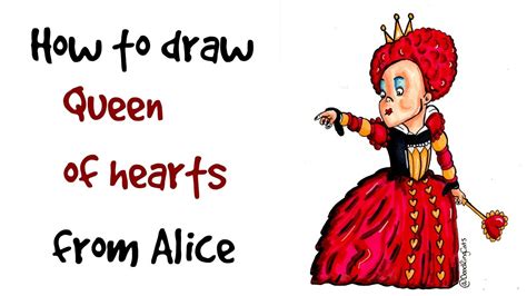 Alice In Wonderland Queen Of Hearts Drawing