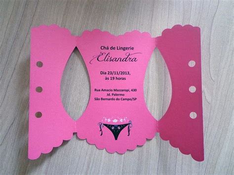 Convite Cha De Lingerie Edit Vel