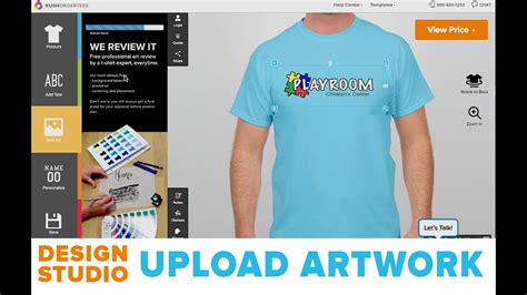 upload artwork   custom  shirts design studio tutorial