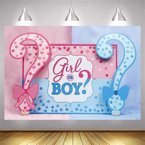 Gender Reveal Photo Backdrop Boy Or Girls Party Photography Background