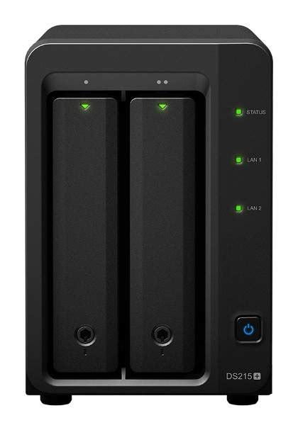 Synology DiskStation DS215 2 Bay Diskless NAS Dual Core 1 4GHz CPU