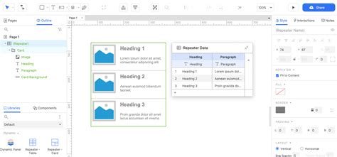 Repeater Widgets Axure Docs