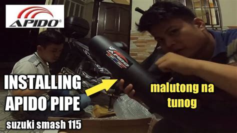 SUZUKI SMASH 115 APIDO CHICKEN PIPE INSTALLATION SOUND TEST