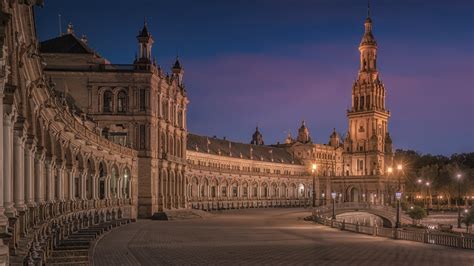 Plaza De España Seville In Spain Hd Travel Wallpapers Hd Wallpapers