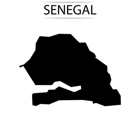 Mapa De Senegal Ilustraci N Vectorial Vector Premium