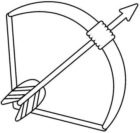 Coloriages flèche et arc Coloriages tir à l arc Coloriages pour