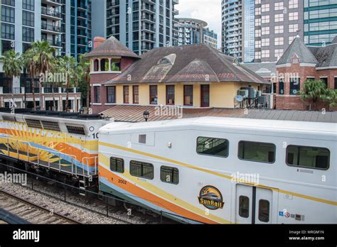 Orlando Florida August 17 2019 Sunrail And Partial View Of Old