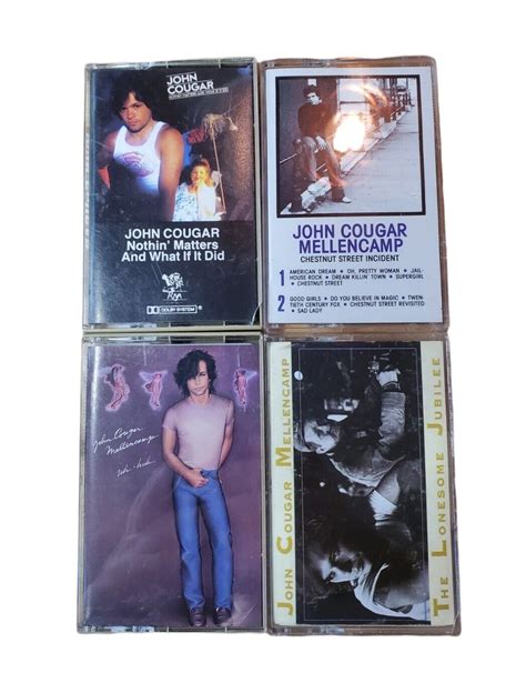 Lot John Cougar Mellencamp Tape Cassette Uh Huh Jubilee Chestnut