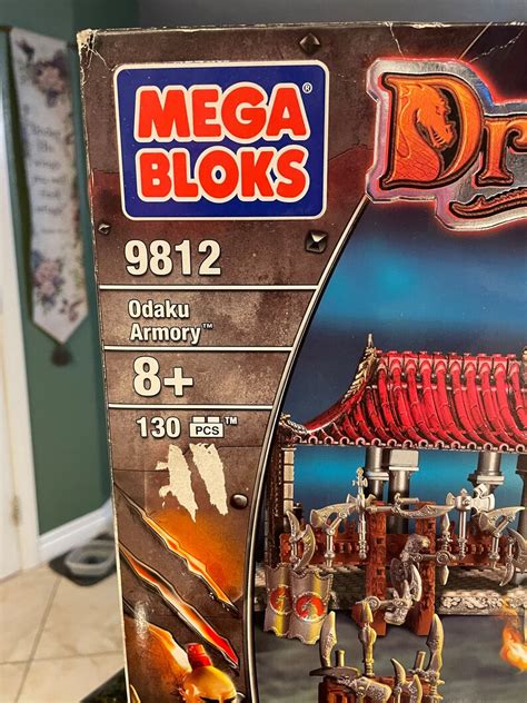 Mega Bloks Construx Dragons Metal Ages Odaku Armory 9812 Vintage Light