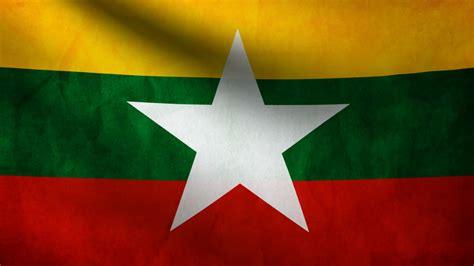 Burma flag waving 28213076 Stock Video at Vecteezy