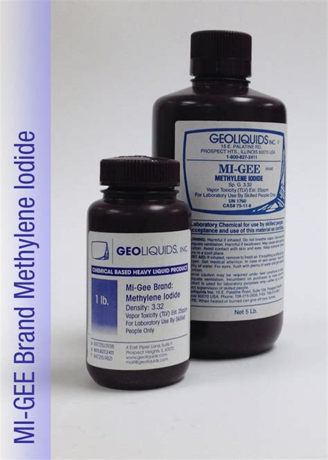 Mi Gee Brand Methylene Iodide Diiodomethane Geoliquids