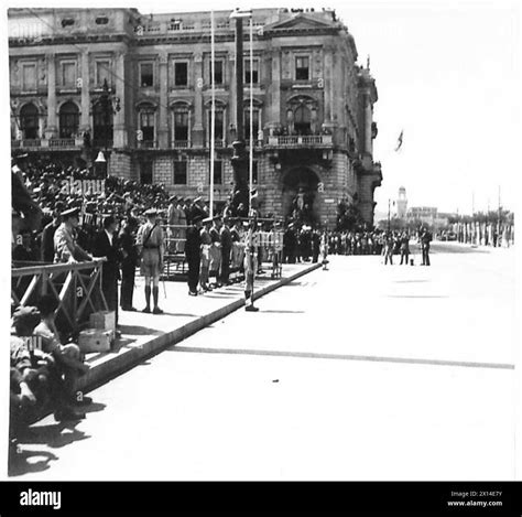 Anniversary Parade Lieut General Sir John Harding Takes The Salute