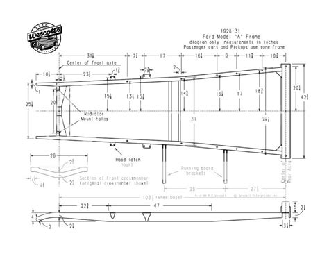 Model A Frame Dimensions Photo By Chris1940 Photobucket